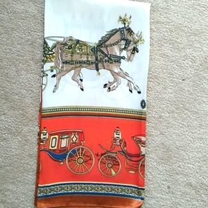 A- NWT Chic Horse and Carriage Scarf